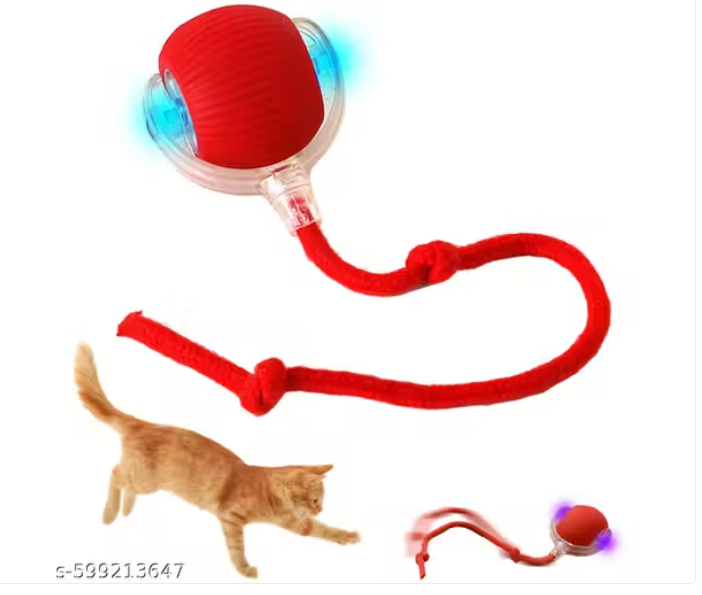 PawSip Interactive LED Rolling Ball Toy for Cats & Kittens — USB Rechargeable